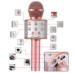 MIKROFON BEZPRZEWODOWY KARAOKE GŁOŚNIK BLUETOOTH  IDEALNY NA PREZENT