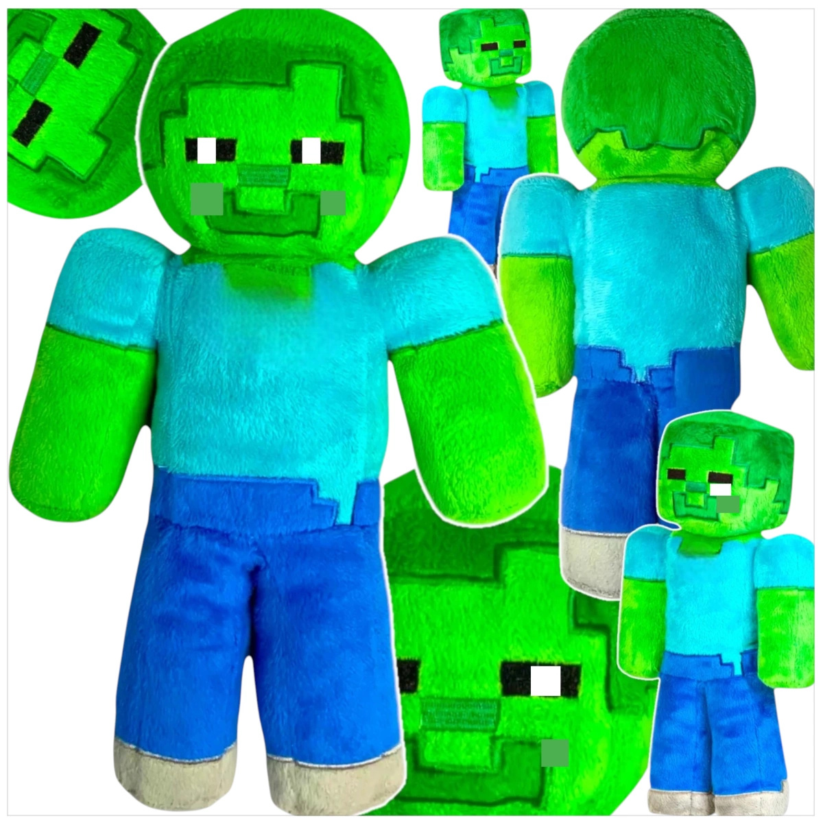 MINECRAFT PLUSZOWA MASKOTKA ZOMBIE STEVE ZOMBI POSTAĆ Z GRY PRZYTULANKA