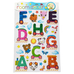 NAKLEJKI 3D NA ŚCIANĘ DLA DZIECI ALFABET ZWIERZĘTA OZDOBA POKOJU NA ŚCIANĘ