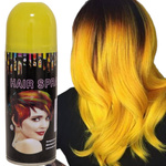 SPRAY DO WŁOSÓW FARBA ZMYWALNA KOLORYZUJĄCA ŻÓŁTA BEZPIECZNA NA IMPREZĘ 