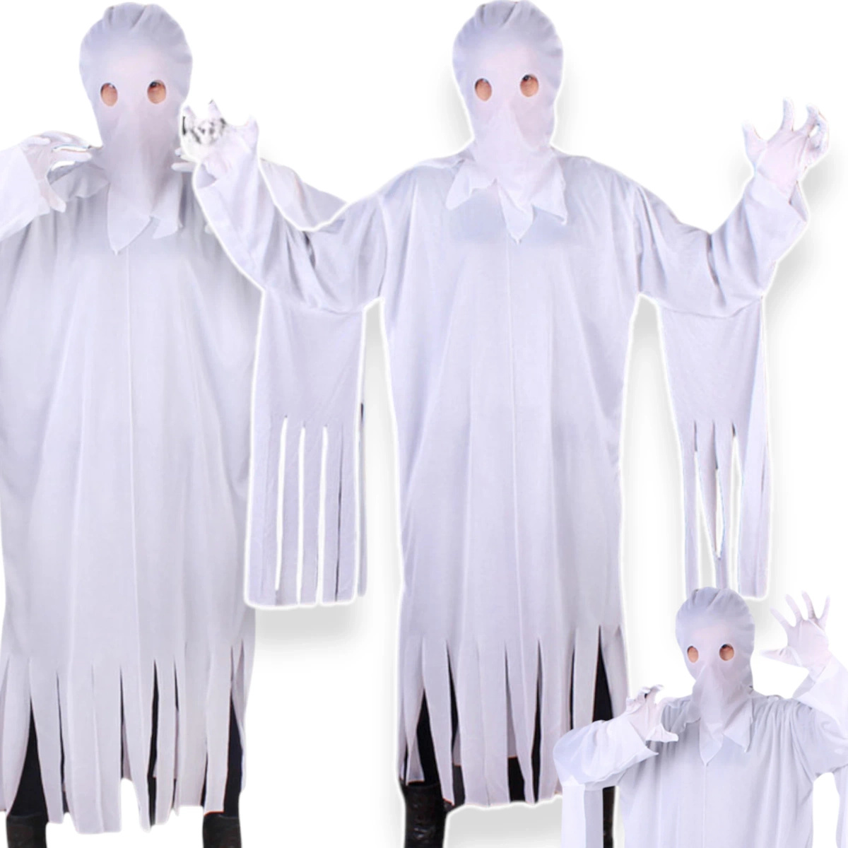 STRÓJ DUCH KOSTIUM DLA DZIECI DUSZEK MASKA roz. 130-140 PRZEBRANIE NA BAL 