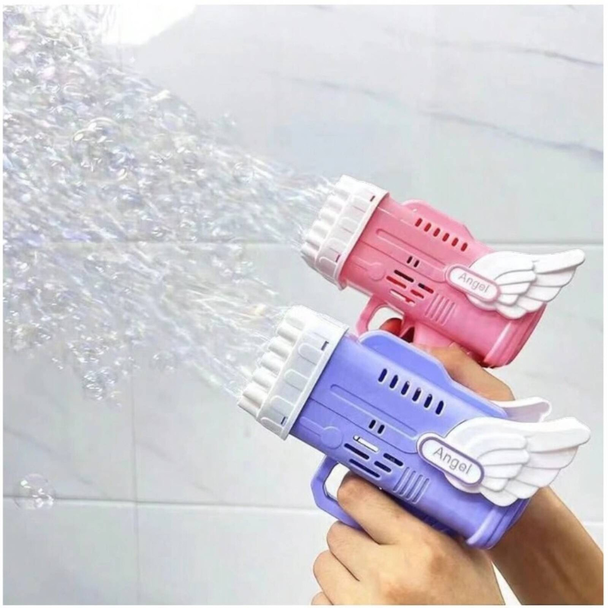 MASZYNKA DO ROBIENIA BANIEK MYDLANYCH ANIOŁEK PISTOLET WYRZUNIA PŁYN ANIOŁ