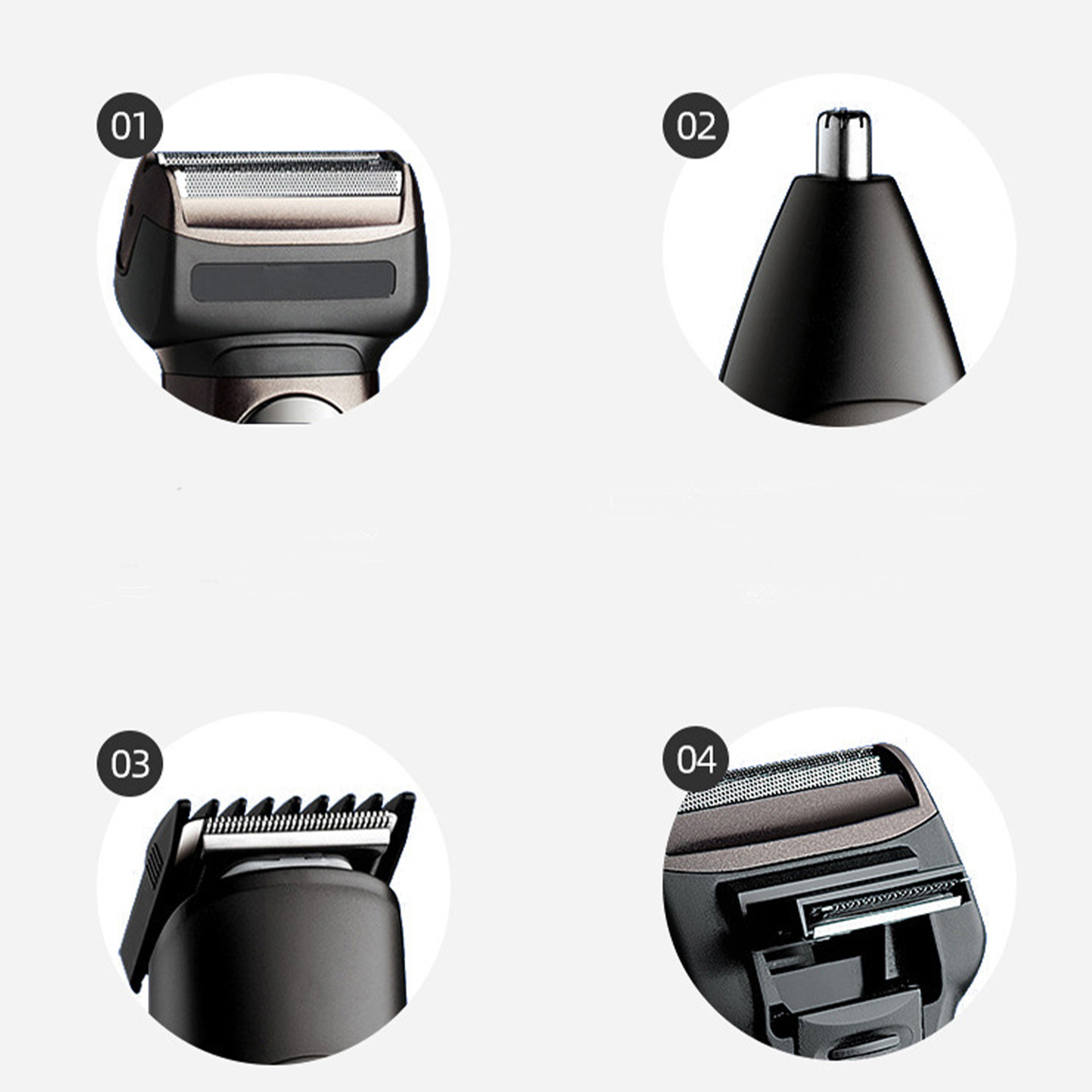  MASZYNKA DO GOLENIA TRYMER DO BRODY NOSA I USZU 3W1 PREZENT NA WALENTYNKI