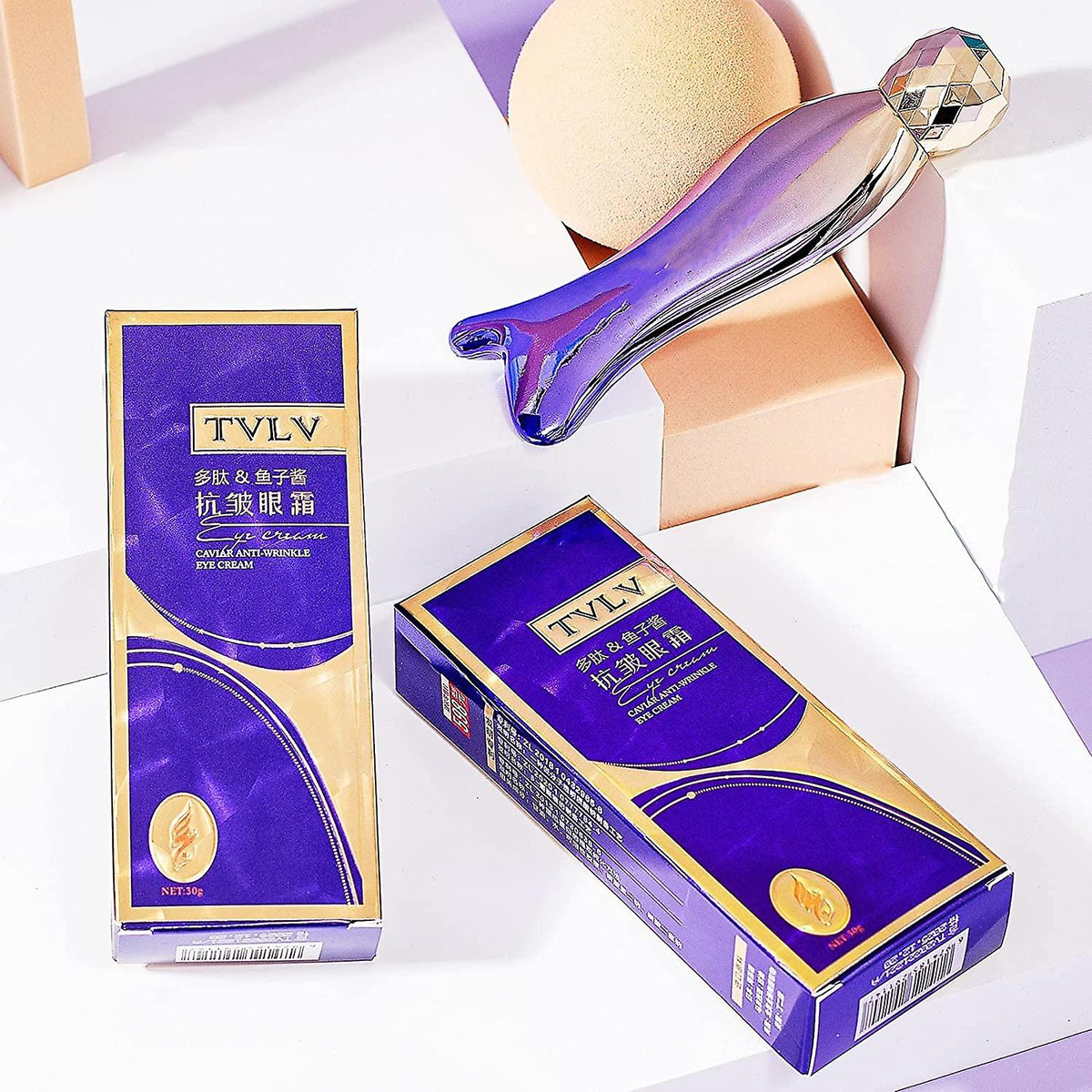 KREM POD OCZY UJĘDRNIAJĄCY Z KAWIOR 30g ROLL-ON 30g REGENERACJA NAWILŻENIE