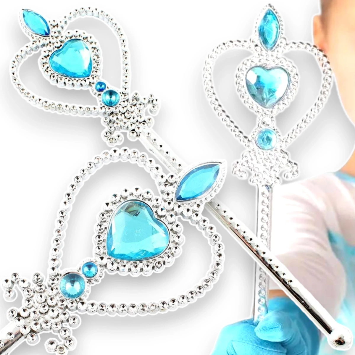 MAGICZNA RÓŻDŻKA ELSY KRAINA LODU ELSA FROZEN DODATEK DO STROJU PRZEBRANIE