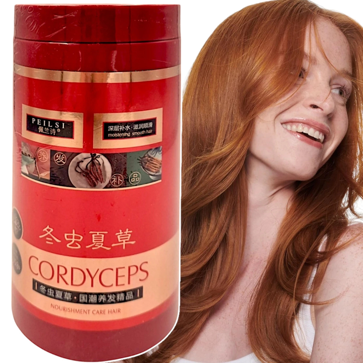 PEILSI MASKA DO WŁOSÓW Z CORDYCEPSEM 1000 ml REGENERACJA I NAWILŻENIE
