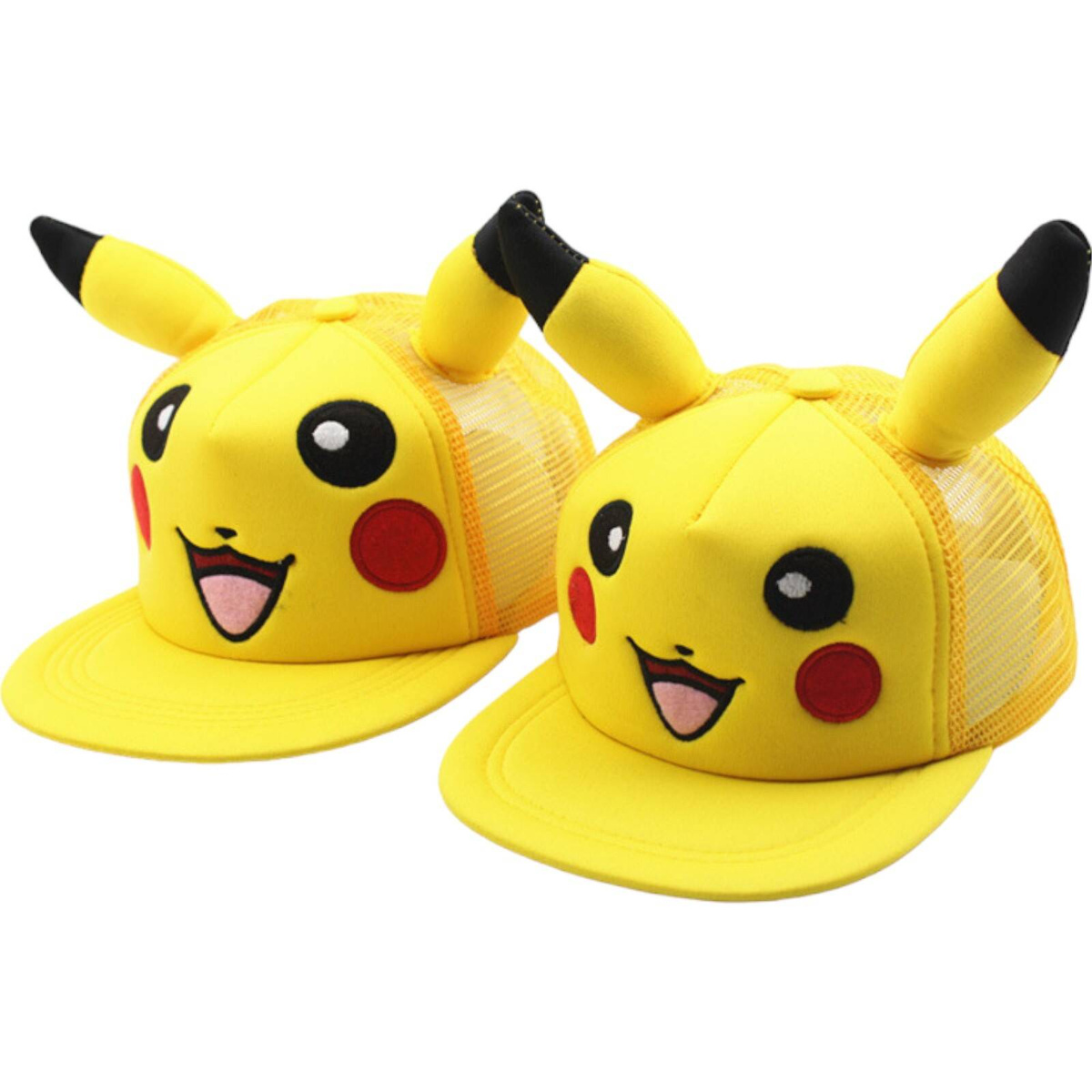 CZAPKA Z DASZKIEM POKEMON PIKACHU DUŻE USZY REGULOWANA DLA DZIECI FULL CAP