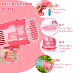 MEGA PISTOLET DO BANIEK MYDLANYCH WYRZUTNIA BAŃKI MYDLANE ŚWIECI MASZYNKA