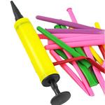 BALONY DO MODELOWANIA SKRĘCANIA 20SZT Z POMPKĄ RURKI KOLOROWE ZESTAW POMPKA