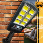 MOCNA LAMPA SOLARNA LED COB ULICZNA CZUJNIK RUCHU ZMIERZCHU Z PILOTEM