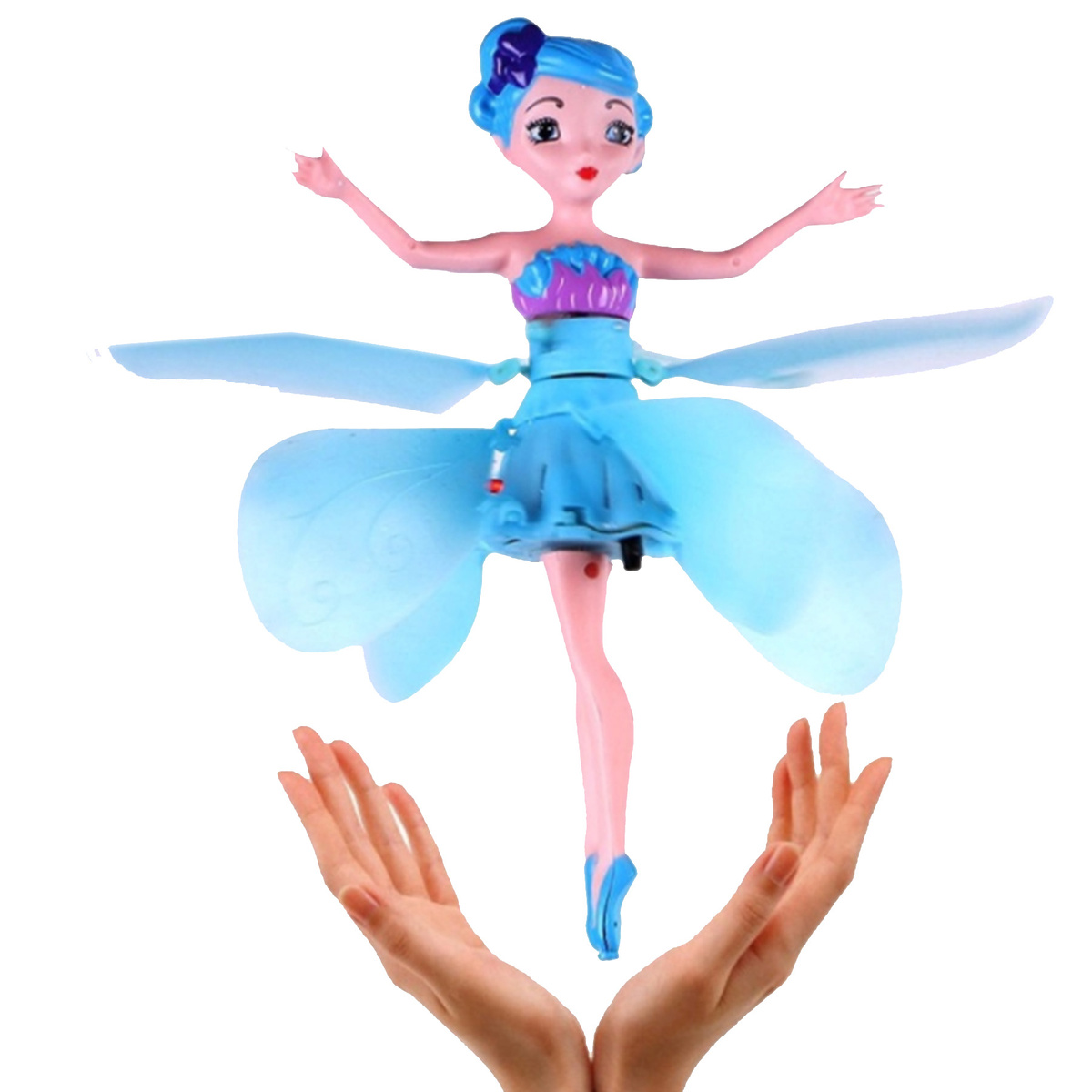 LATAJĄCA LALKA MAGICZNA WRÓŻKA KWIATOWA STEROWANA RĘKĄ DŁONIĄ USB 