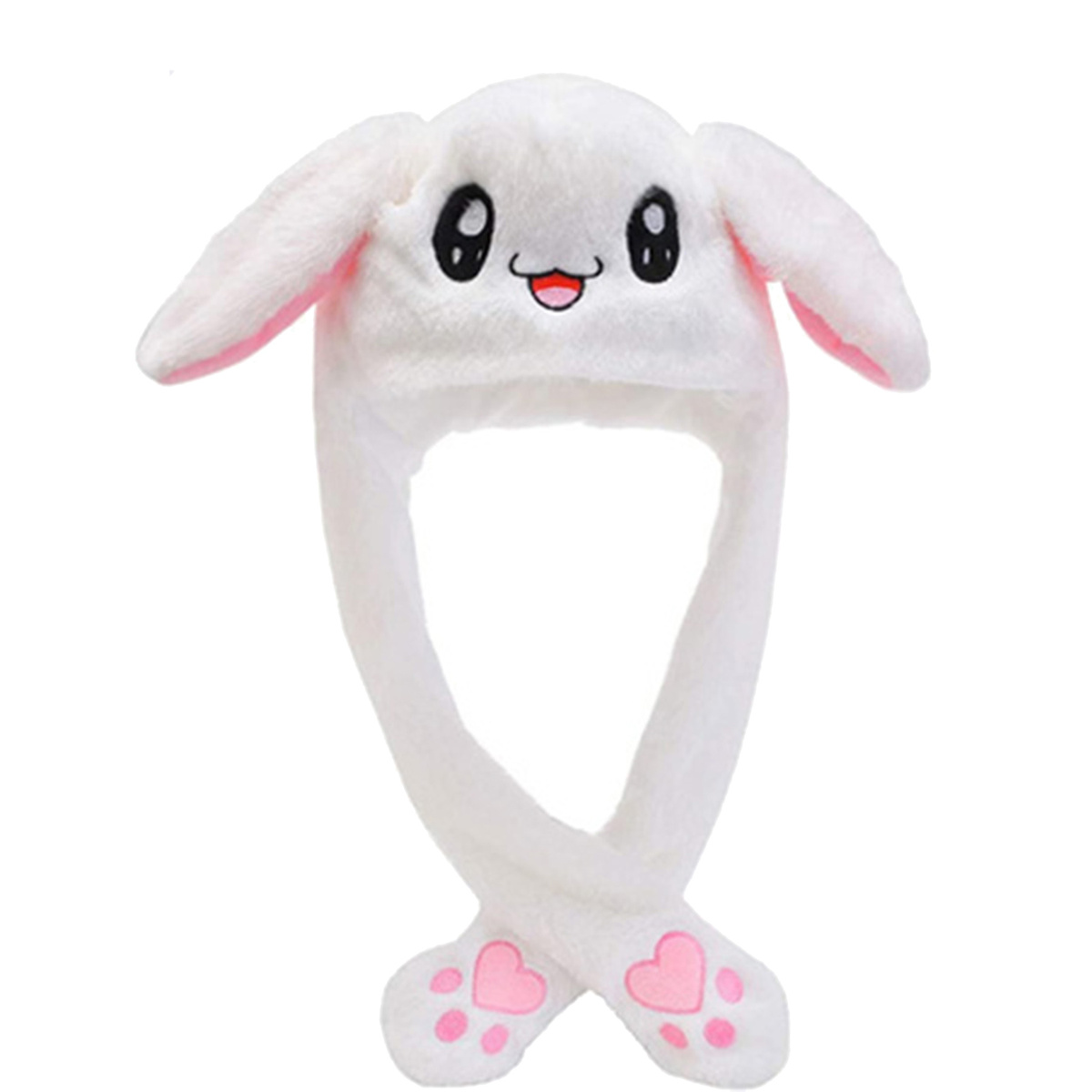CZAPKA Z RUCHOMYMI USZAMI ŚWIECI ŁAPKI KRÓLIK USZY KRÓLIKA CIEPŁA POLAROWA