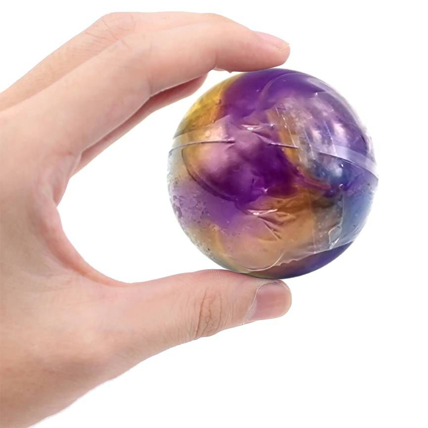 SLIME GALAXY KULKA PLASTYCZNA MASA SENSORYCZNA UCIEKAJĄCA PERŁOWA  GLUTY