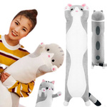 PODUSZKA PLUSZOWA MASKOTKA DŁUGI KOT ZAGŁÓWEK 70cm