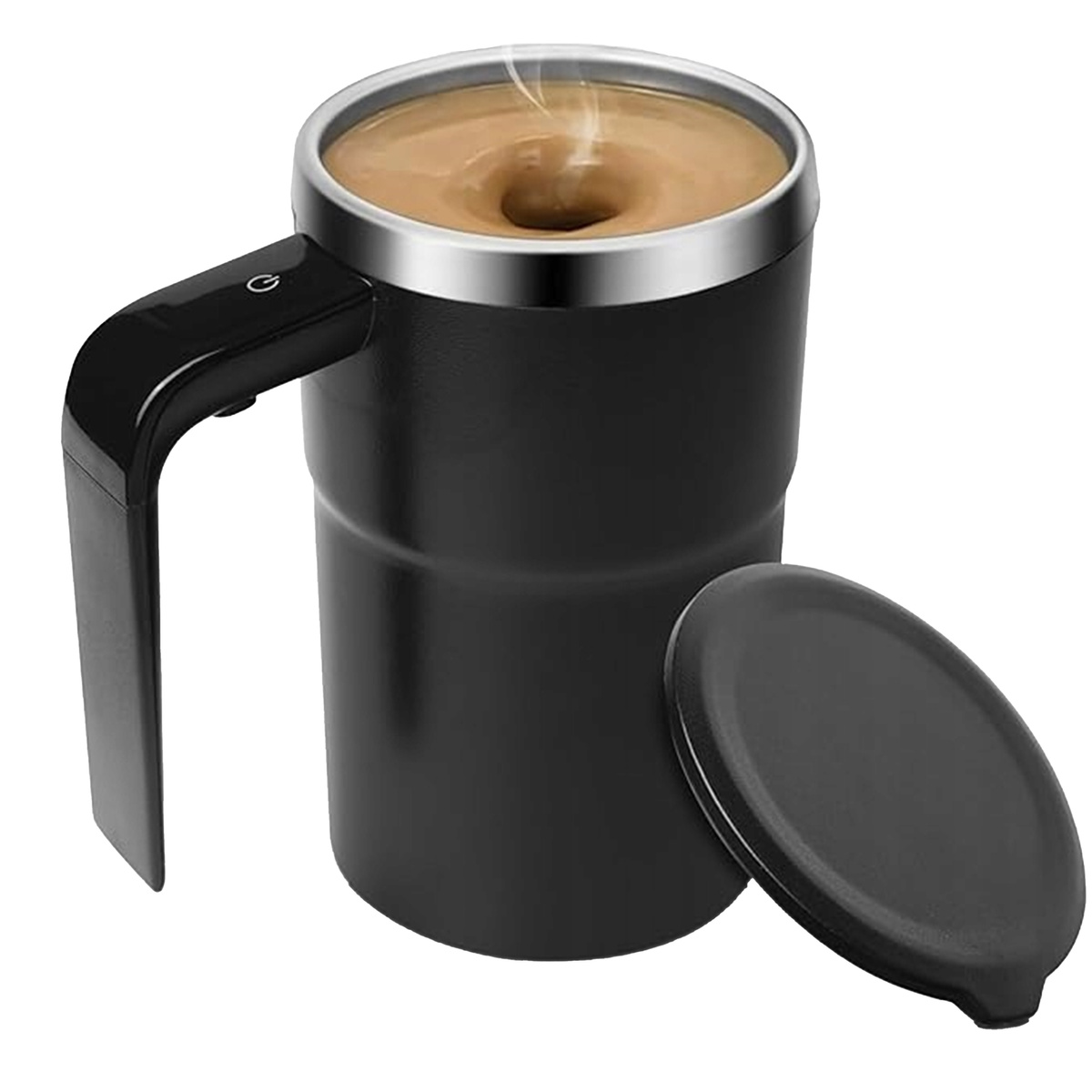 TERMOS Kubek termiczny automatyczny z mieszadłem LCD USB magnetyczny Smart czarny