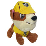 MASKOTKA PSI PATROL RUBBLE PLUSZOWA ZAWIESZKA 13CM MIĘKKA PRZYTULANKA