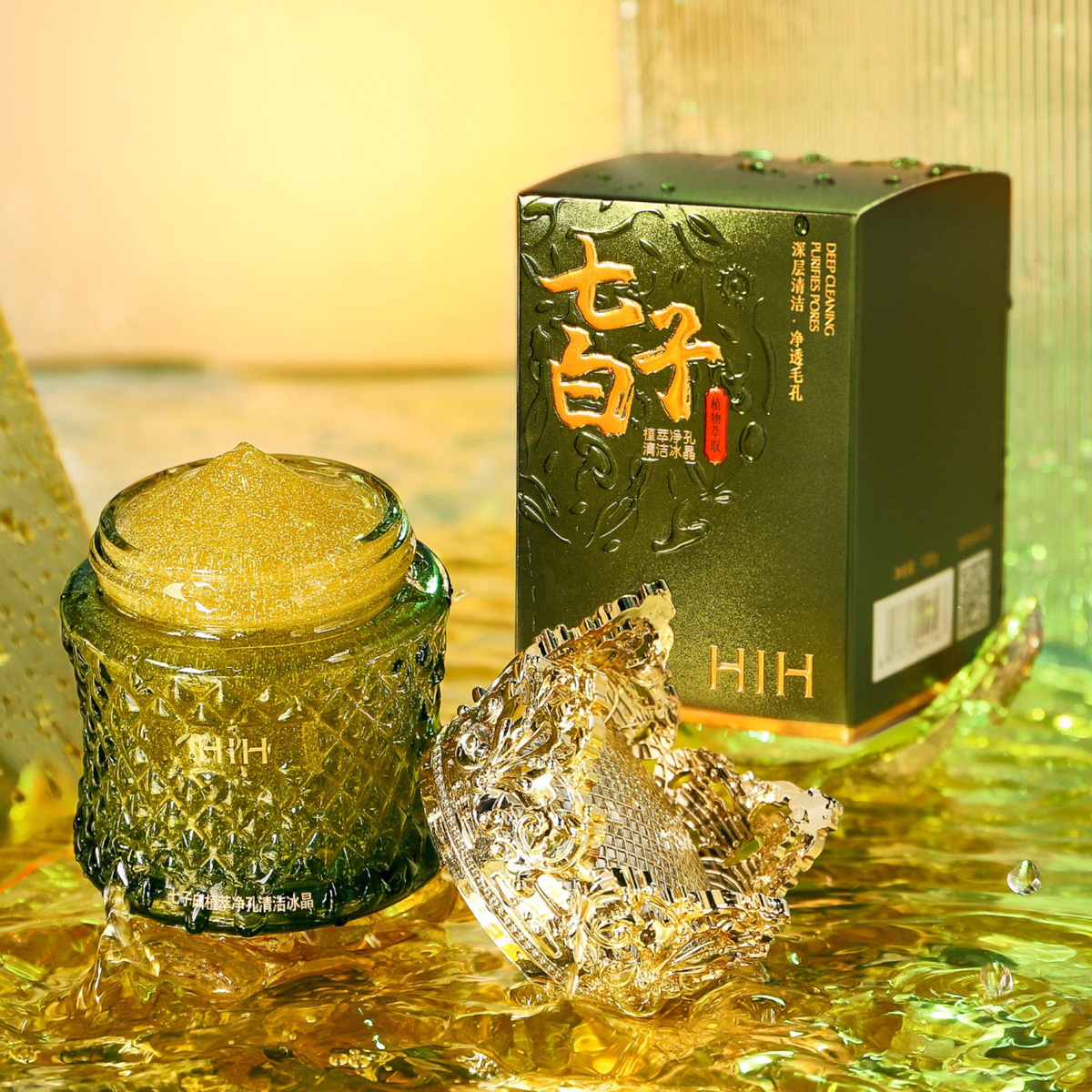 HIH OCZYSZCAJĄCY ŻEL DO MYCIA TWARZY KORONA 100g ODŚWIEŻAJĄCA FORMUŁA