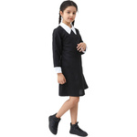 STRÓJ WEDNESDAY ADDAMS SUKIENKA NA IMPREZĘ PRZEBRANIE NA HALLOWEEN rozm L