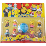 POKEMON ZESTAW FIGUREK 9 SZTUK FIGURKA NIESPODZIANKA KULA PIKACHU POKEBALL