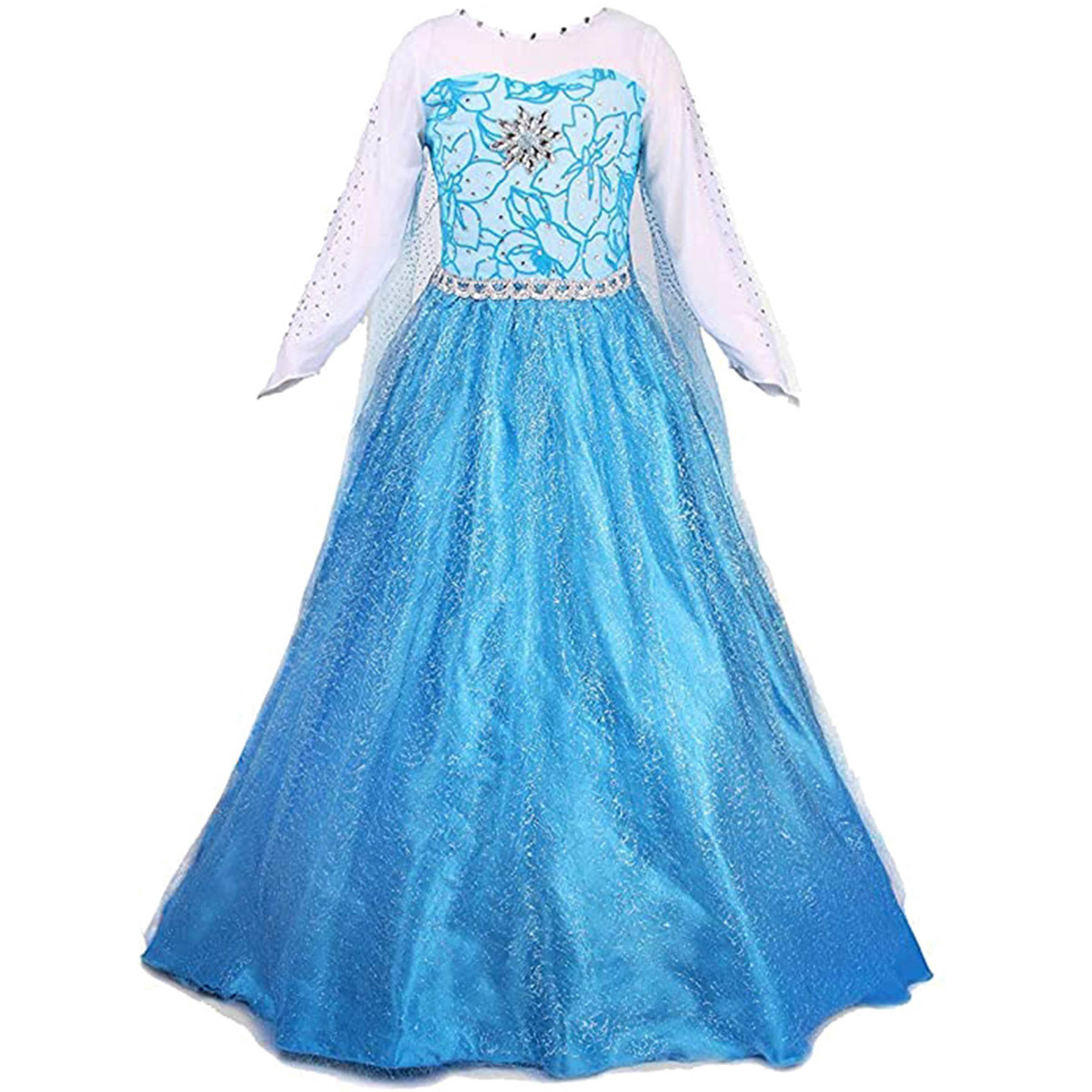 STRÓJ DLA DZIECI ELSA KRAINA LODU SUKIENKA KOSTIUM DŁUGA SUKNIA PRZEBRANIE