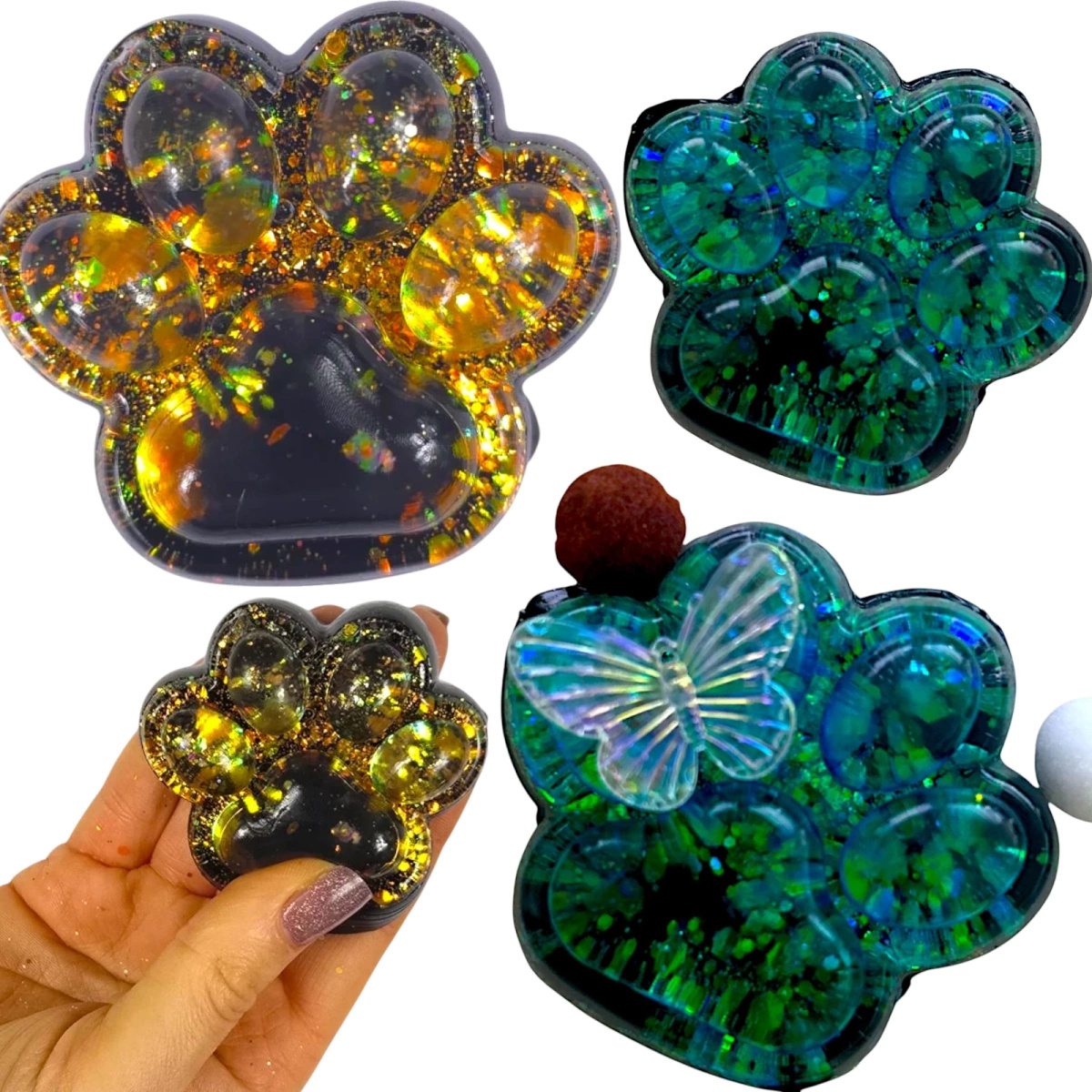 GNIOTEK KOCIA ŁAPKA SQUISHY ZESTAW 2 SZTUKI ZABAWKA ANTYSTRESOWA PSIA ŁAPA