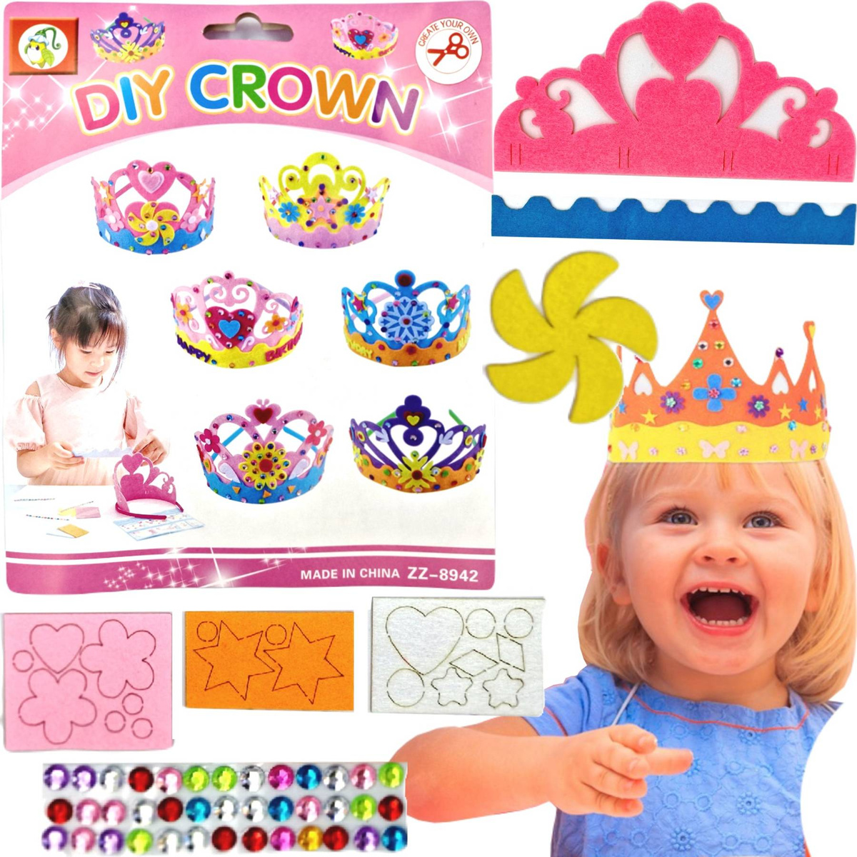 ZESTAW DO ROBIENIA KORONY OPASKI KORONA NA BAL 