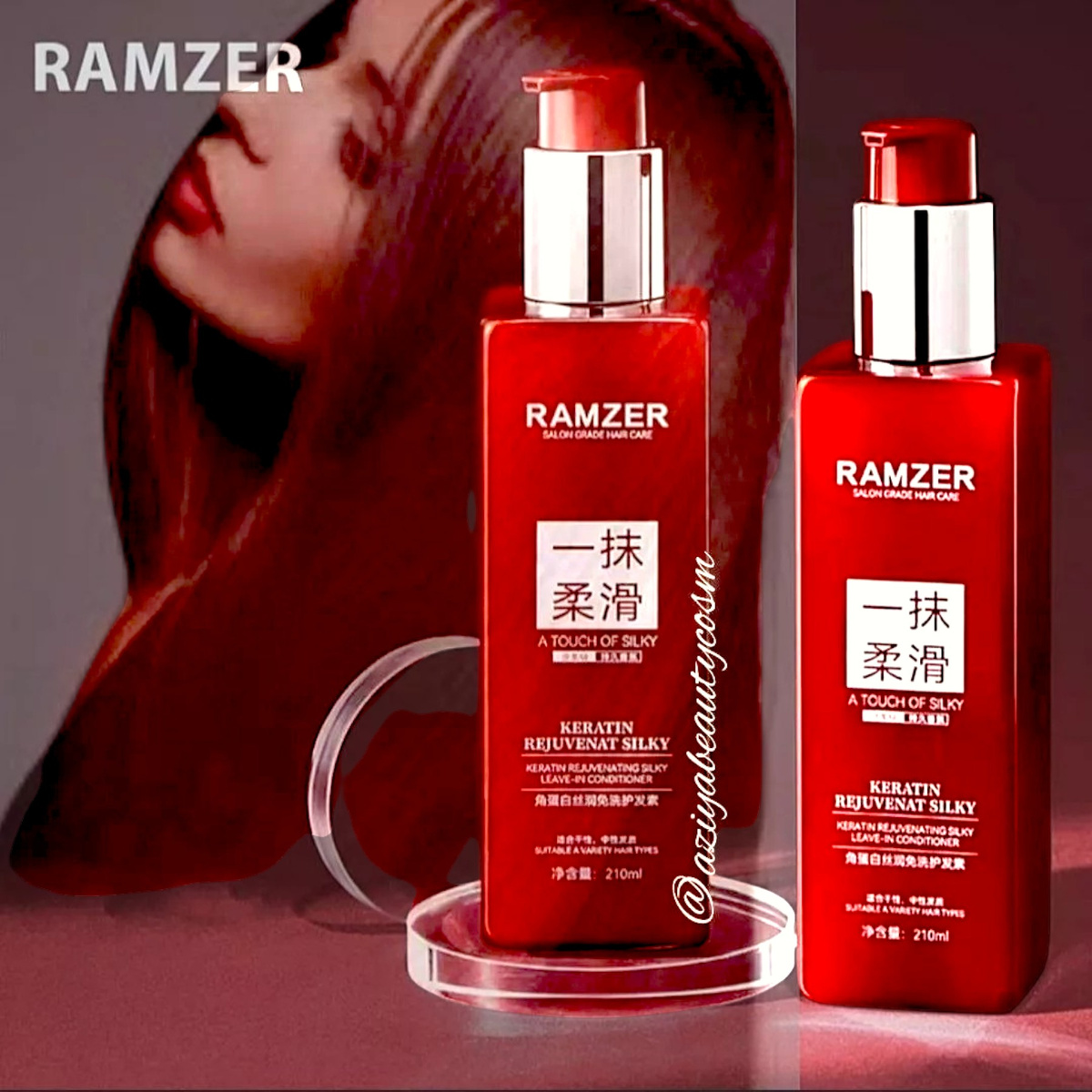 RAMZER KERATYNOWA ODŻYWKA DO WŁOSÓW BEZ SPŁUKIWANIA 210ml REGENERACJA BLASK