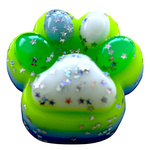 GNIOTEK ANTYSTRESOWY KOCIA ŁAPKA Z POSYPKĄ ZABAWKA SENSORYCZNA ANTYSTRESOWA