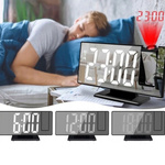 BUDZIK ZEGAR ELEKTRONICZNY GŁOŚNY Z PROJEKTOREM LED STOJĄCY CYFROWY DATA