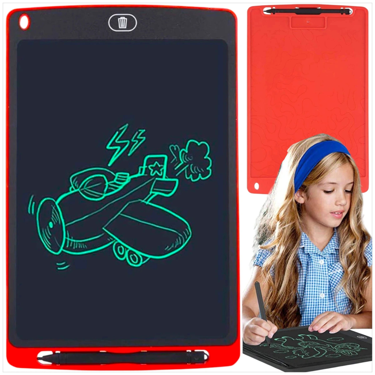 MEGA ZNIKOPIS DLA DZIECI TABLET GRAFICZNY DO RYSOWANIA 12 CALI DUŻY 12''