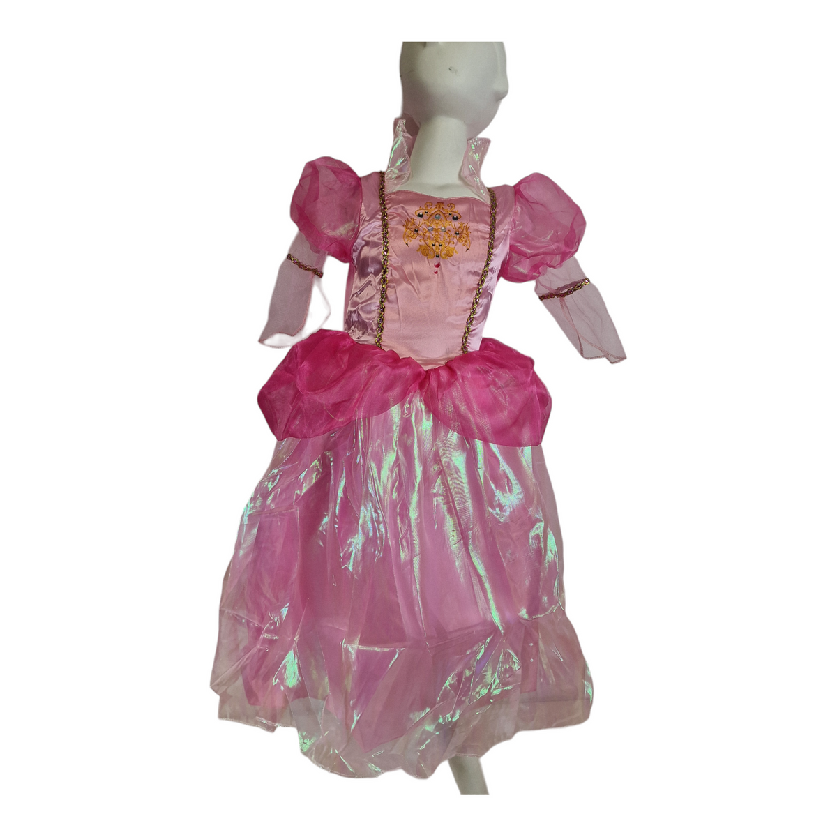 SUKNIA BALOWA DLA DZIEWCZYNKI NA BAL KSIĘŻNICZKA PEACH Z MARIO roz S 98-104