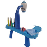 TABLICA DO RYSOWANIA PROJEKTOR STOLIK ŚWIATŁO DŹWIĘK 32 OBRAZKI BIURKO AKC