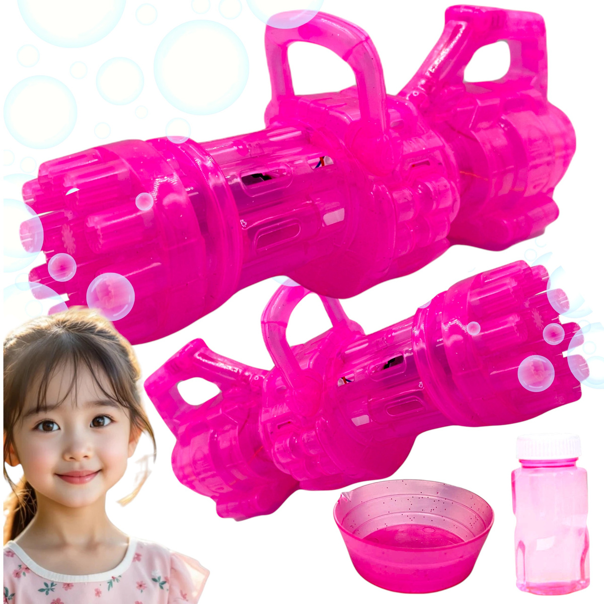 MASZYNKA DO ROBIENIA BANIEK MYDLANYCH PISTOLET WYRZUTNIA BAŃKI MYDLANE PŁYN