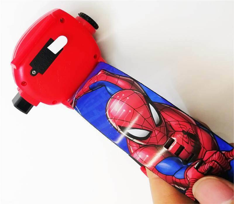 SPIDERMAN ZEGAREK 3D Z PROJEKTOREM CZŁOWIEK PAJĄK WYŚWIETLA OBRAZKI IKONY