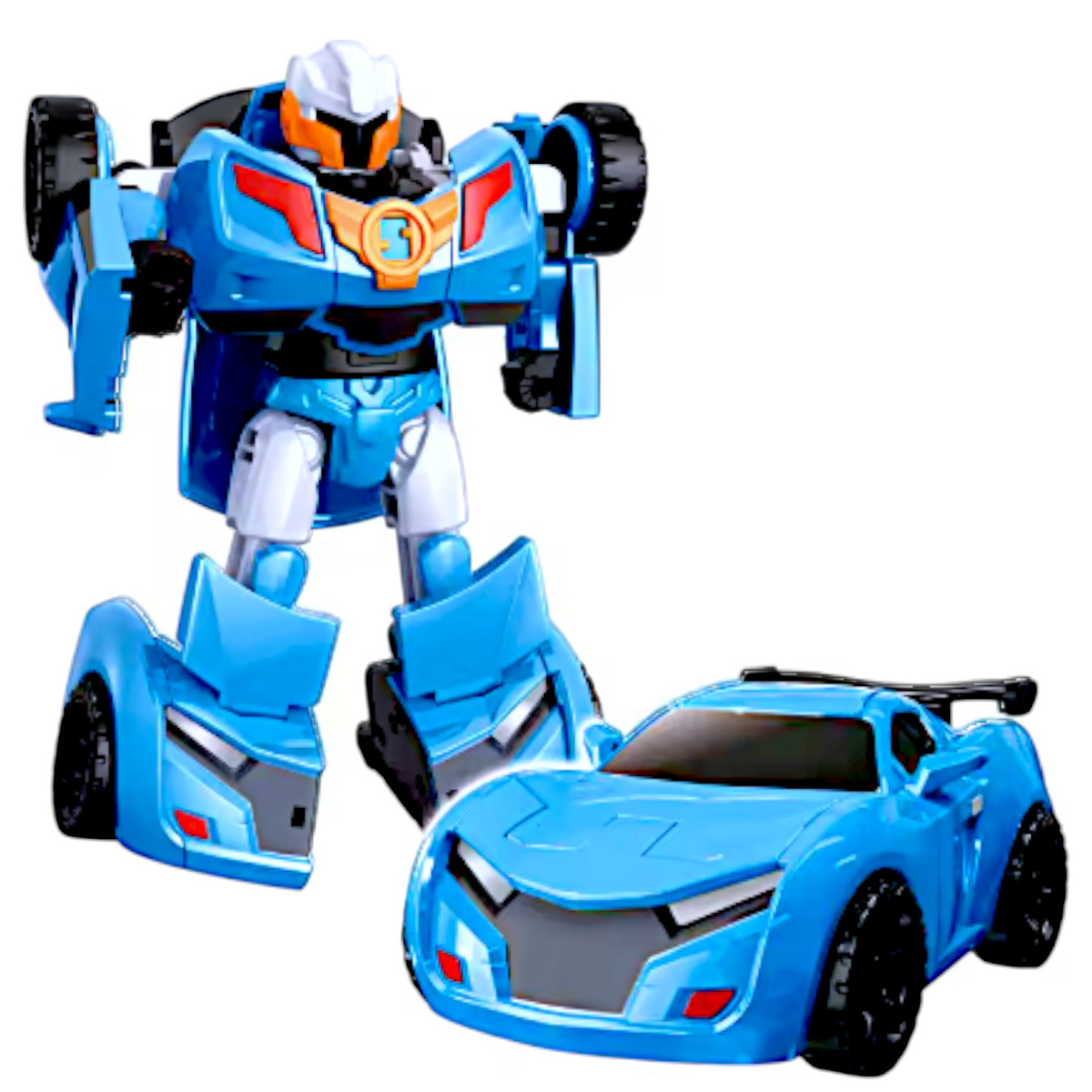 AUTO ROBOT TRANSFORMUJĄCY 2W1 SAMOCHÓD ROBOT POJAZD TRANSFORMUJE FIGURKA