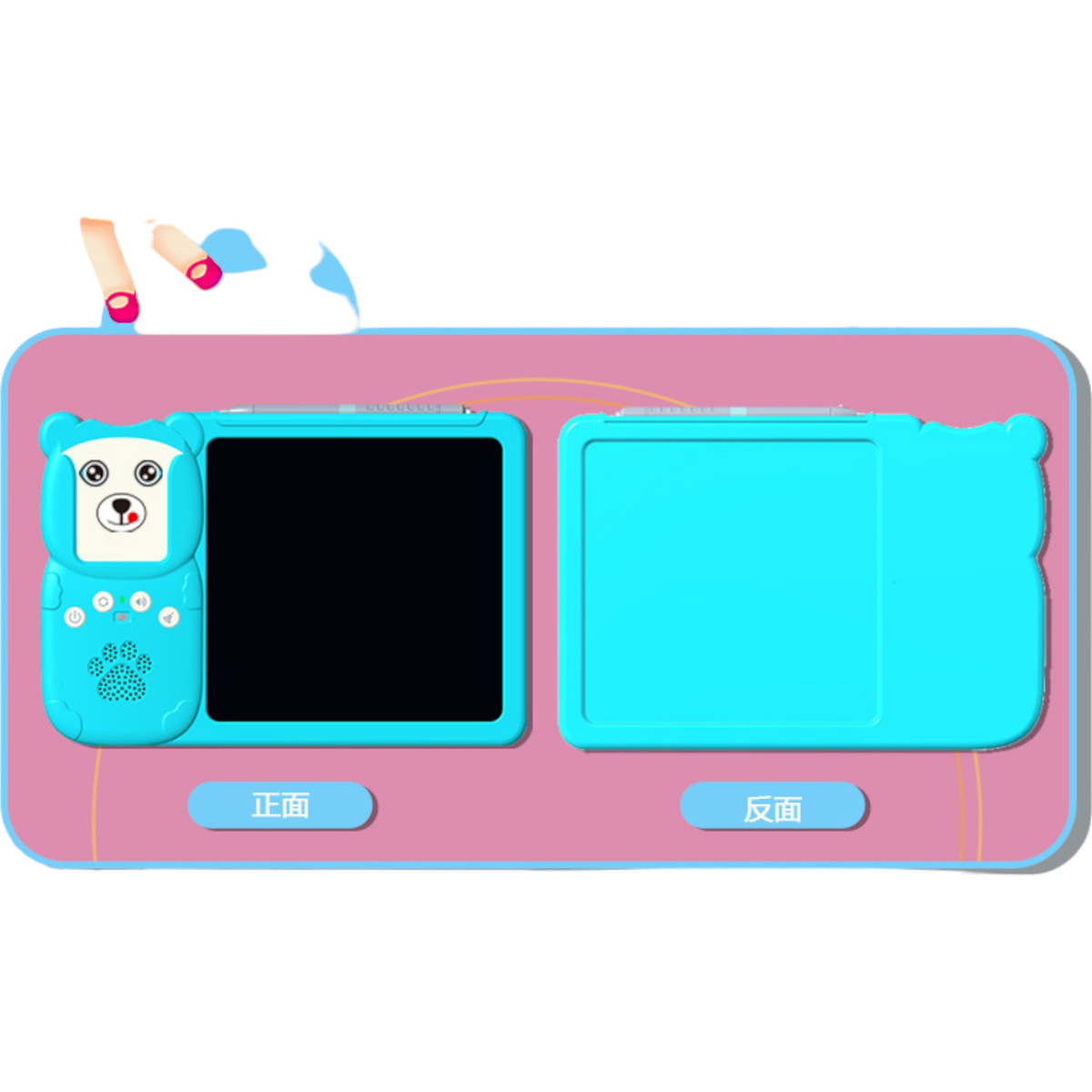 TABLET DO RYSOWANIA + CZYTNIK KART DO NAUKI ANGIELSKIEGO 224 SŁÓWKA EDU 2w1