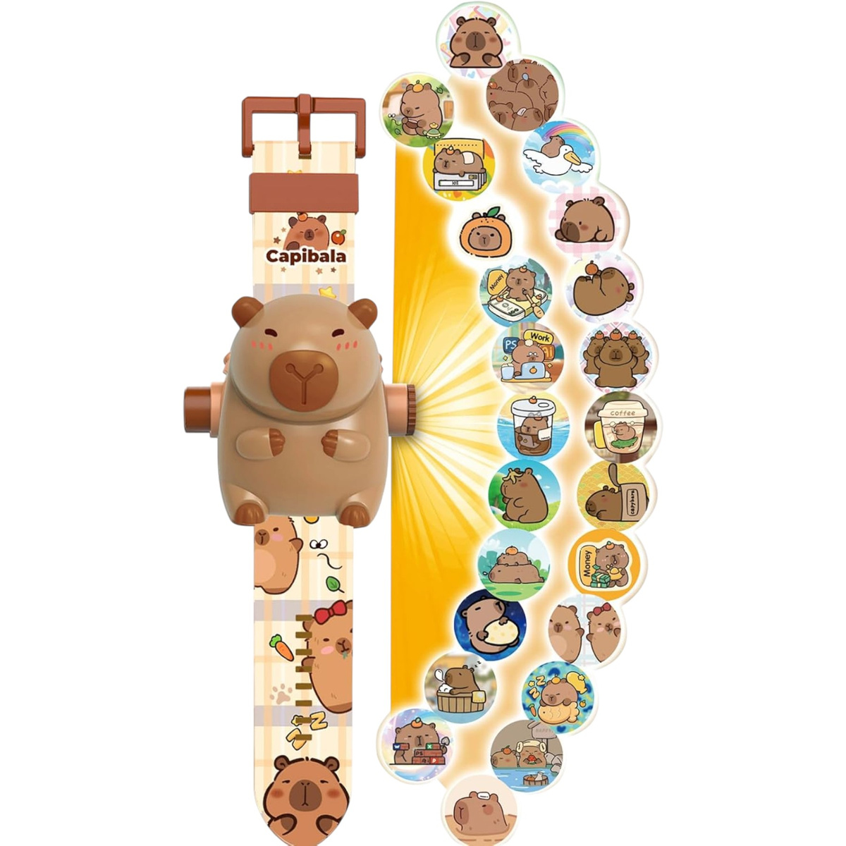 Zegarek z projektorem 3D - KAPIBARA