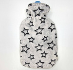 TERMOFOR GUMOWY W PLUSZOWYM POKROWCU ROZGRZEWACZ CIEPŁY MIŁY 2 LITRY WODY