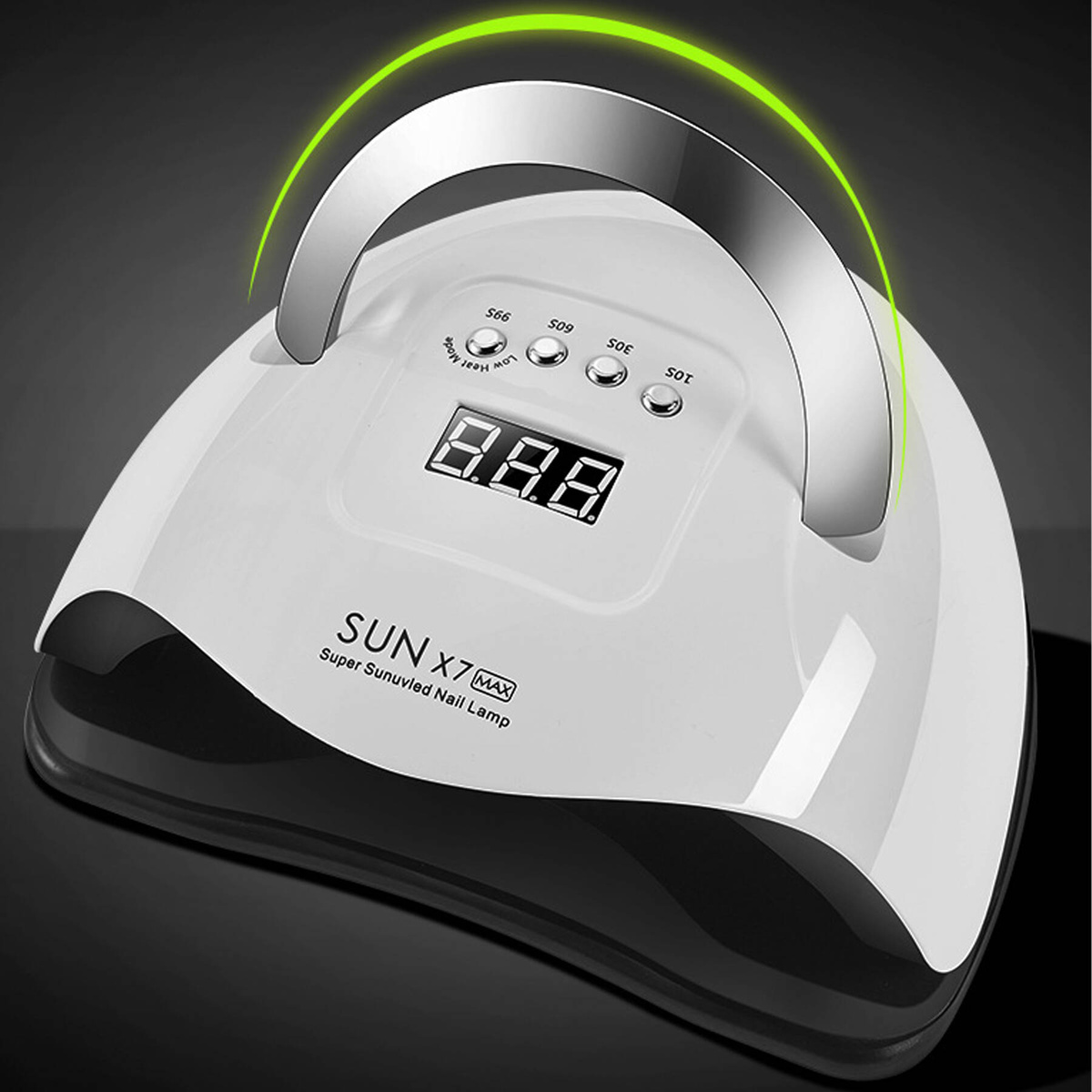 LAMPA DO PAZNOKCI UV LED HYBRYDA ŻEL MOCNA X7 MAX LCD AŻ 57 DIOD UV LED