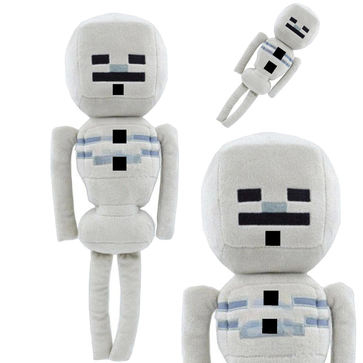 MINECRAFT SZKIELETOR KOŚCIOTRUP PLUSZOWA MASKOTKA Z GRY DUŻA MIĘKKA POSTAĆ