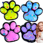 KOCIA ŁAPKA GNIOTEK ANTYSTRESOWY SQUISHY ZESTAW 4 SZTUKI GNIOTKI ŁAPAKI KOT