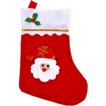 SKARPETA ŚWIĄTECZNA DEKORACYJNA NA PREZENTY KOMINEK MIKOŁAJ BOŻE NARODZENIE