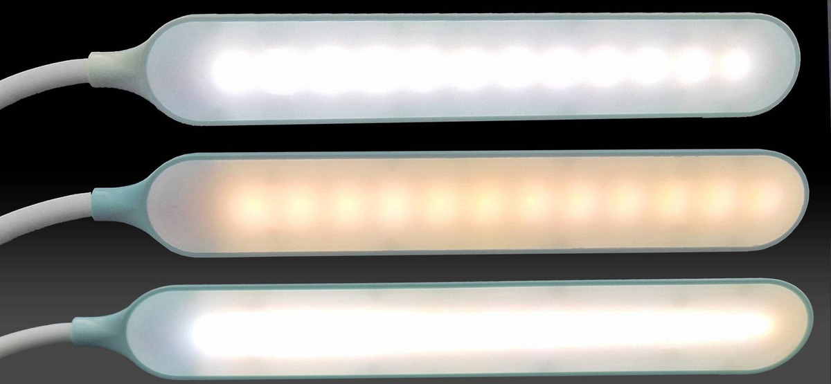 LAMPKA BIURKOWA SZKOLNA KLIPS DOTYKOWA 24 LED 4W USB 3 RODZAJE ŚWIATŁA