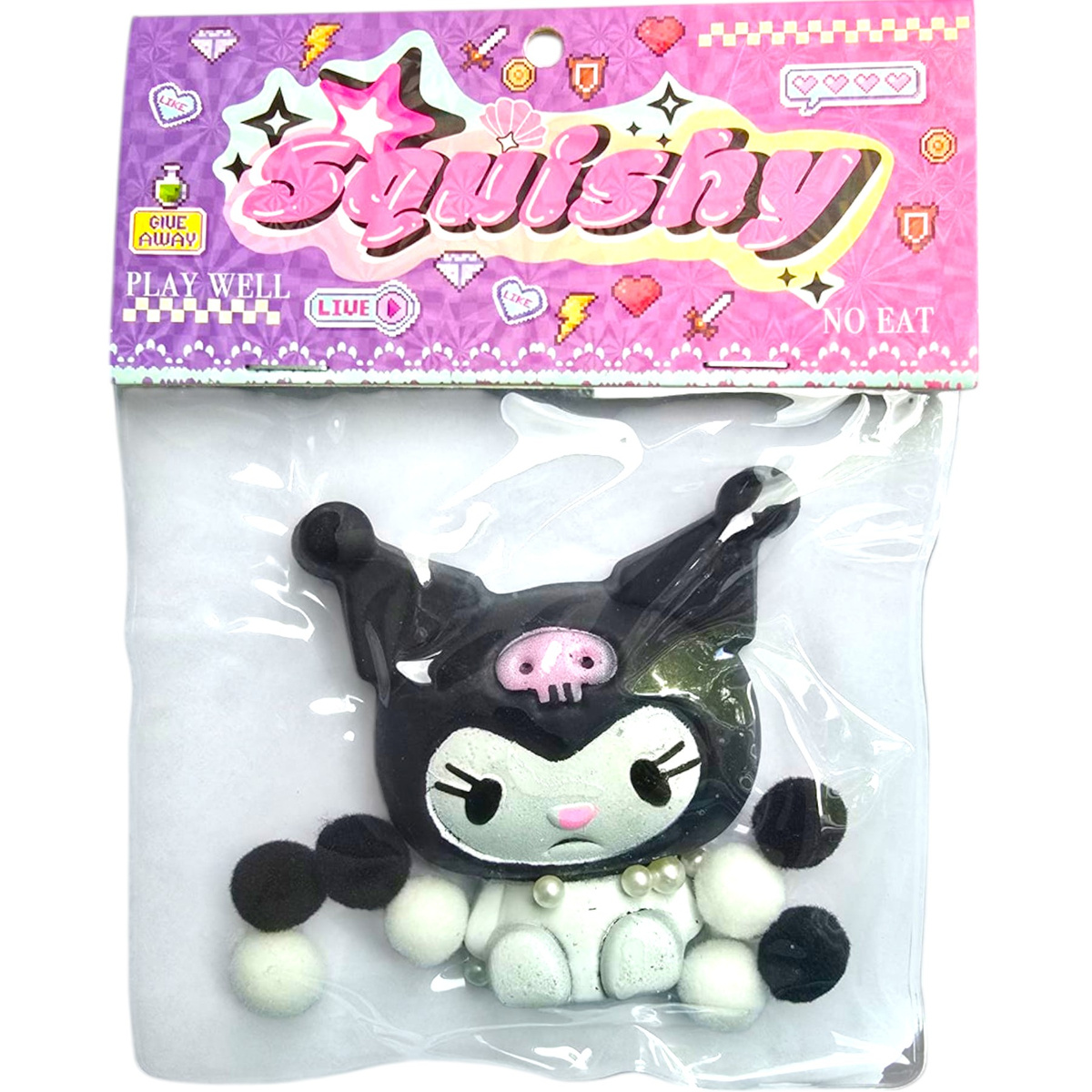  GNIOTEK ANTYSTRESOWY KUROMI ZABAWKA SENSORYCZNA ANTYSTRESOWA SQUISHY MOCHI