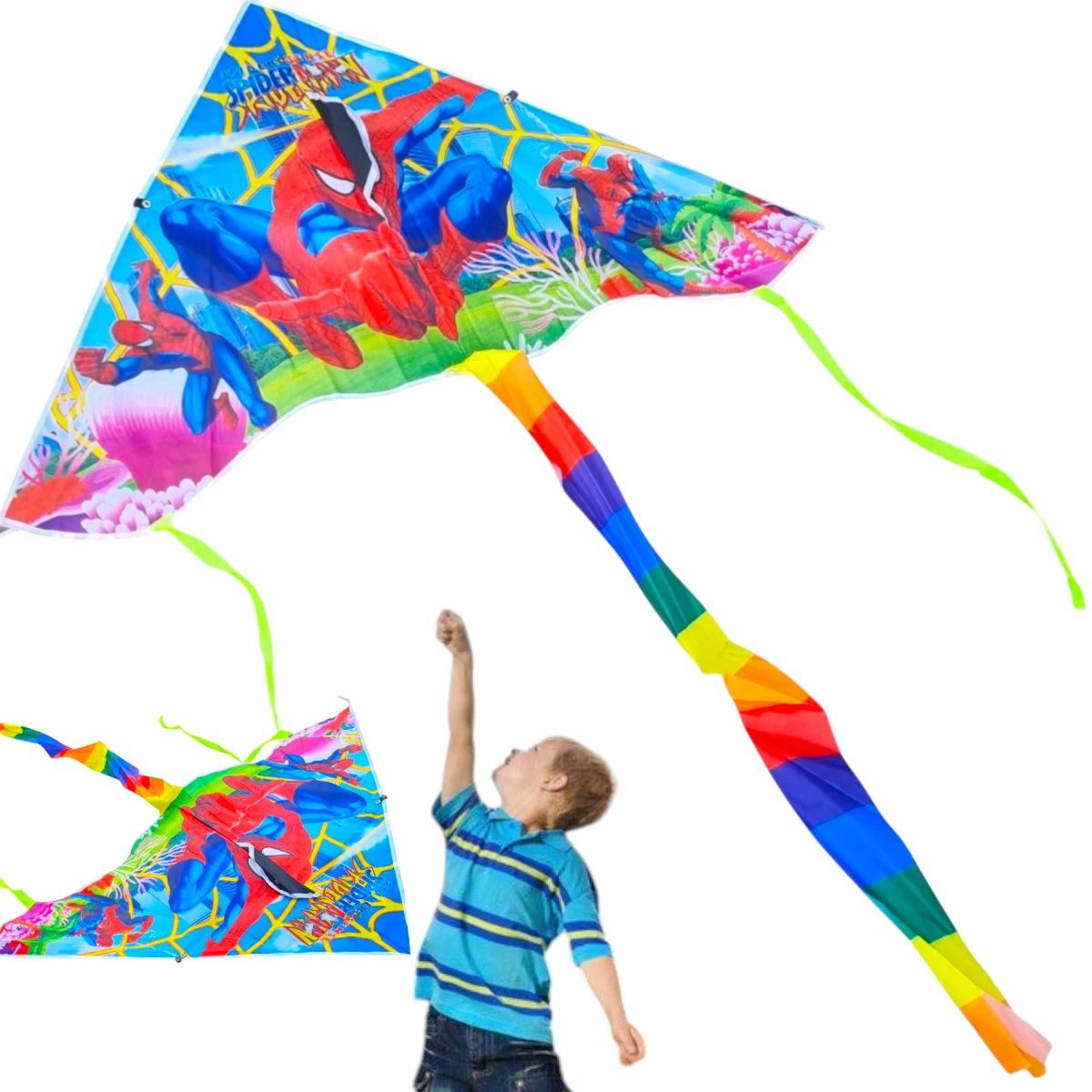 LATAWIEC SPIDERMAN DLA DZIECI DO NAUKI DO ZABAWY DUŻY AVENGERS PAJĄK XXL