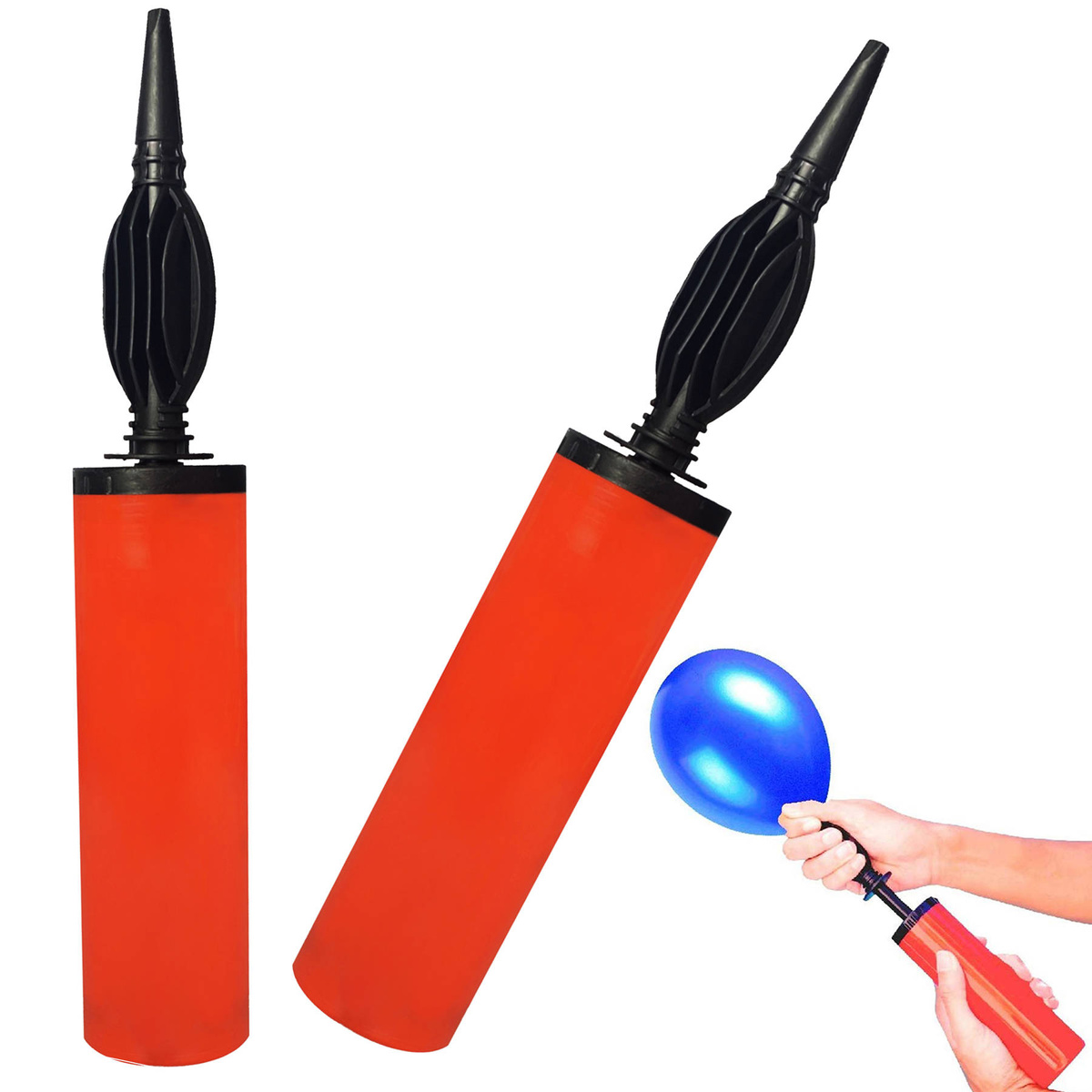 DUŻA POMPKA DO BALONÓW RĘCZNA UNIWERSALNA 30CM SZYBKA I NIEZAWODNA