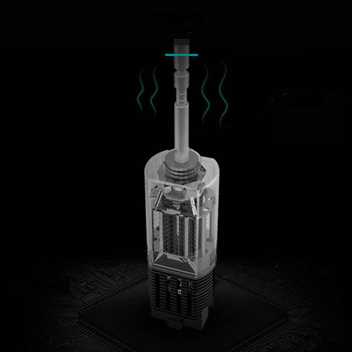 SZCZOTECZKA SONICZNA DO ZĘBÓW ELEKTRYCZNA 4 KOŃCÓW 6 TRYBÓW PRACY USB IPX7