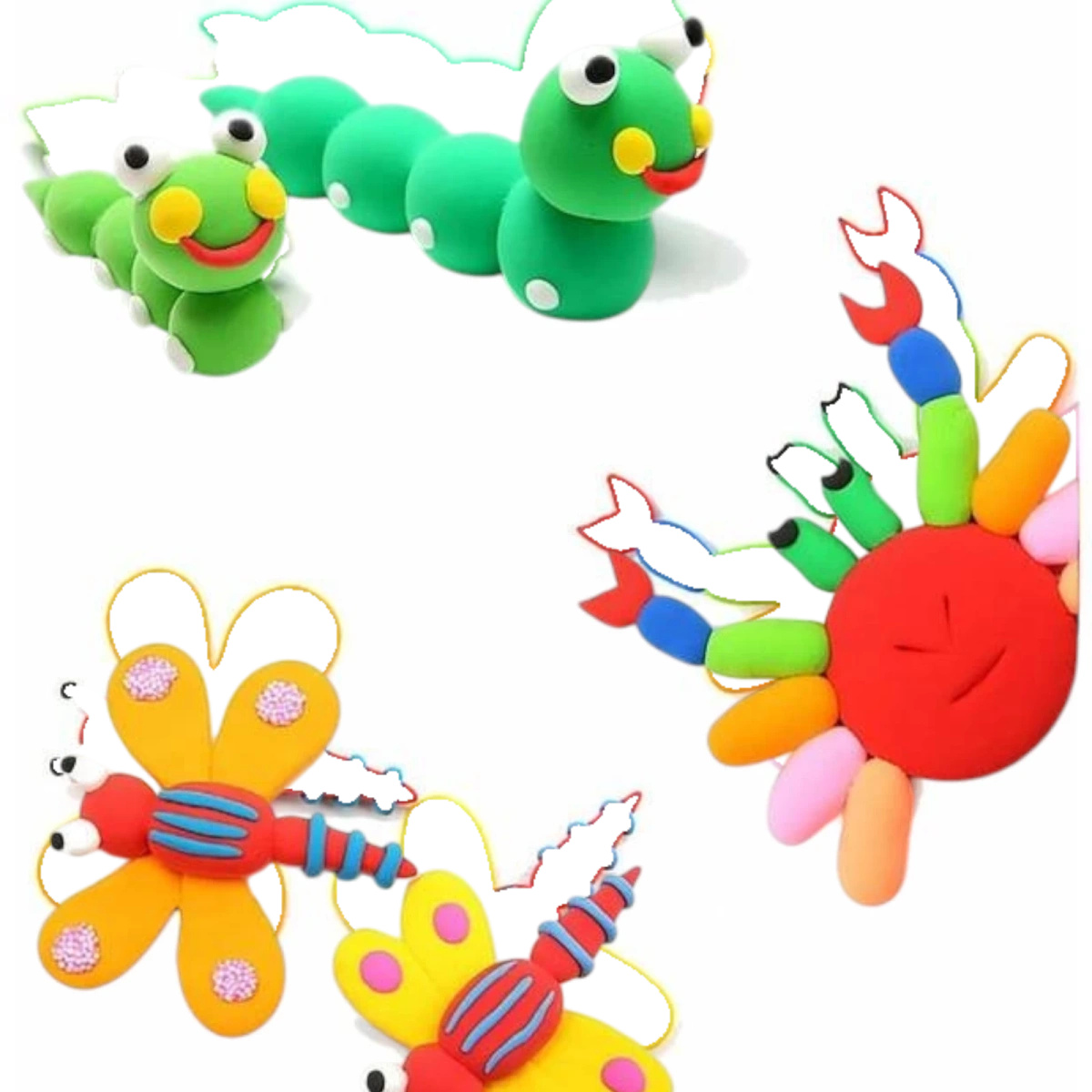 Super Clay Magiczna Piankolina Sensoryczna 48 sztuk