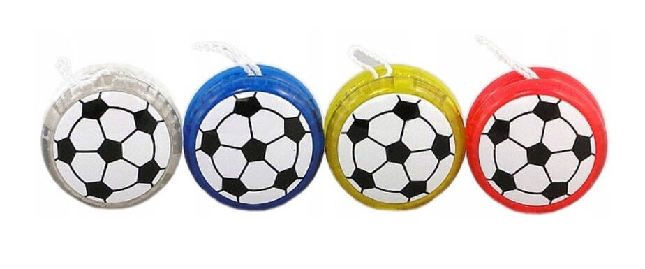 JOJO ŚWIECĄCE DO ZABAWY DLA DZIECI YOYO ŚWIECI TRIKI KOLOROWE PIŁKA NOŻNA