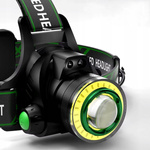 LATARKA CZOŁOWA LED MOCNA  AKUMULATORY REFLEKTOR COB CZOŁÓWKA NA PREZENT